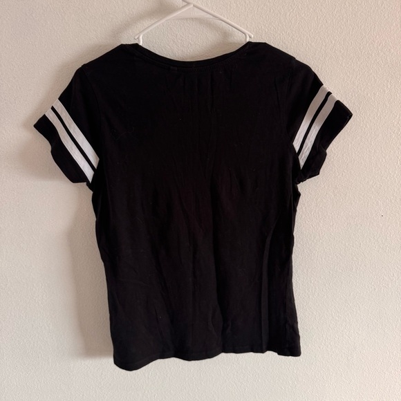 GUESS Los Angeles Gamma Football Women’s Short Sleeve T-Shirt LARGE Black Y2K - Picture 4 of 6